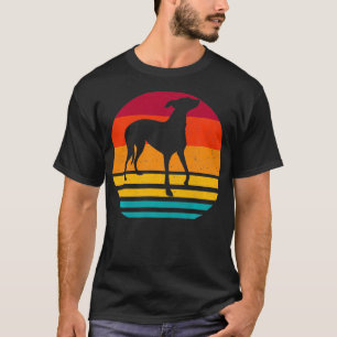 Silhouette Design Vintager Greyhound Hund Lover T-Shirt
