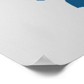 Silhouette Deutschlands Poster (Ecke)