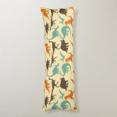 Silhouette Dinosaur Seitenschläferkissen (Rückseite (Vertikal))