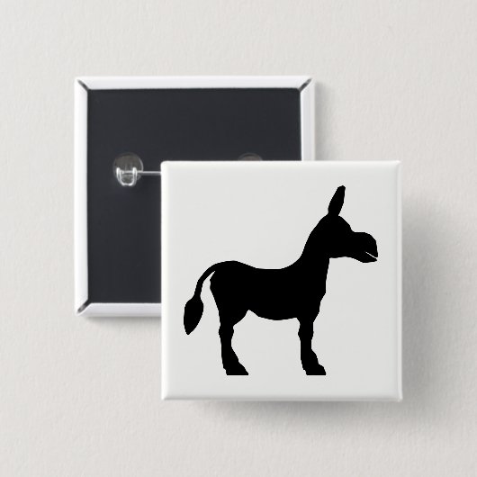 Silhouette Donkey Button (Vorne & Hinten)