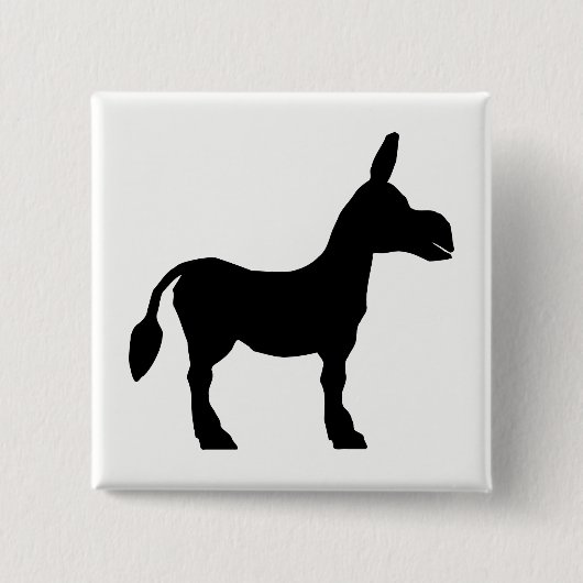 Silhouette Donkey Button (Vorderseite)