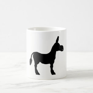 Silhouette Donkey Kaffeetasse