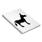 Silhouette Donkey Notizblock (Rechte Seite)