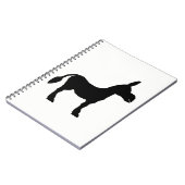 Silhouette Donkey Notizblock (Linke Seite)