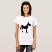 Silhouette Donkey T-Shirt (Vorne ganz)