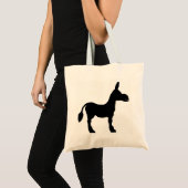 Silhouette Donkey Tragetasche (Vorderseite (Produkt))