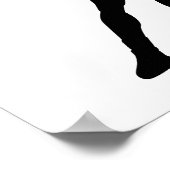 Silhouette Dribble Poster (Ecke)