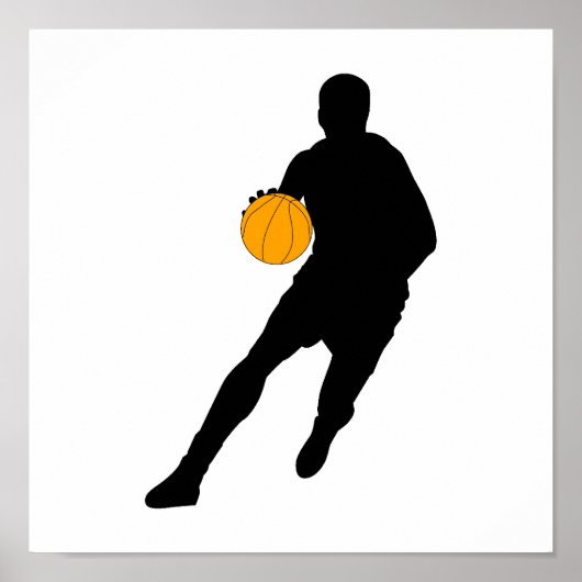 Silhouette Dribble Poster (Vorne)