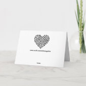 Silhouette drucken Grußkarte einfügen Karte (Rückseite)