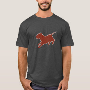 Silhouette-Dunkelheits-T - Shirt Browns Pitbull