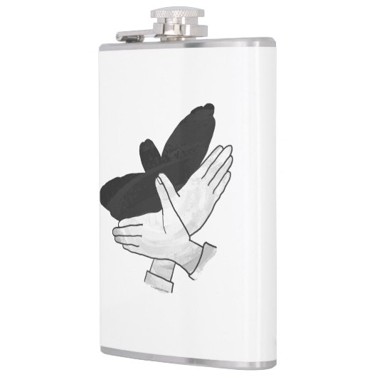 Silhouette Eagle Flachmann (Links)