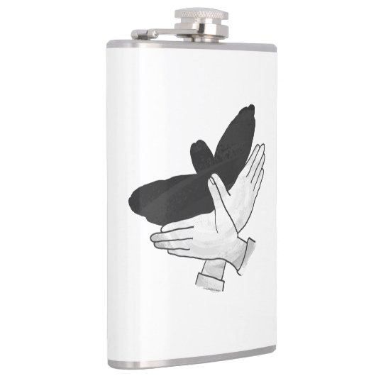 Silhouette Eagle Flachmann (Rechts)