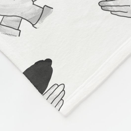 Silhouette Eagle Fleecedecke (Ecke)