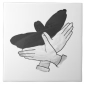 Silhouette Eagle Fliese (Vorderseite)