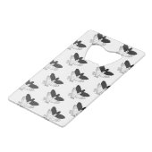 Silhouette Eagle Geldkarten Flaschenöffner (Vorderseite Schrägansicht)