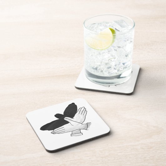 Silhouette Eagle Getränkeuntersetzer (Rechte Seite)