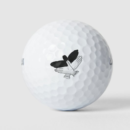 Silhouette Eagle Golfball (Vorderseite)