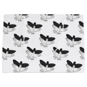 Silhouette Eagle Große Geschenktüte (Vorderseite)