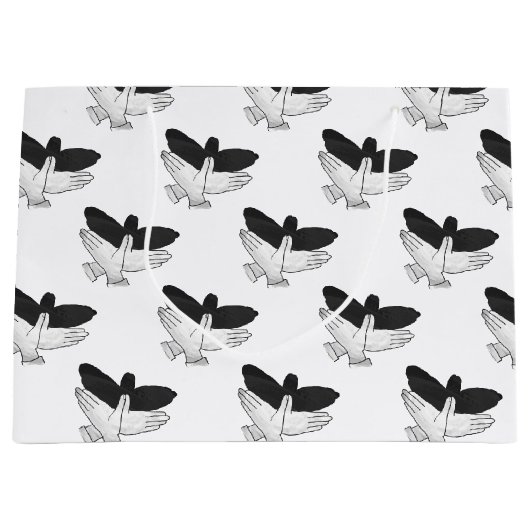 Silhouette Eagle Große Geschenktüte (Vorderseite)