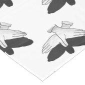 Silhouette Eagle Kurzer Tischläufer (Ecke)