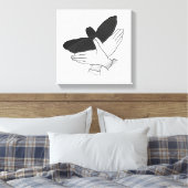 Silhouette Eagle Leinwanddruck (Insitu (Schlafzimmer))