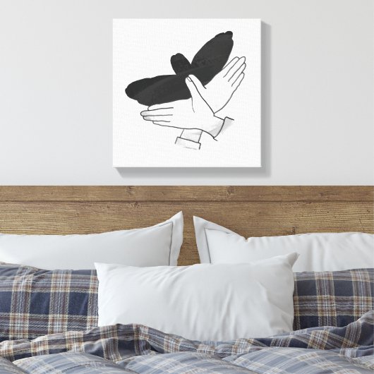 Silhouette Eagle Leinwanddruck (Insitu (Schlafzimmer))