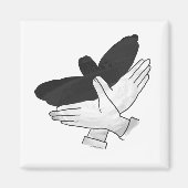 Silhouette Eagle Magnet (Vorne)