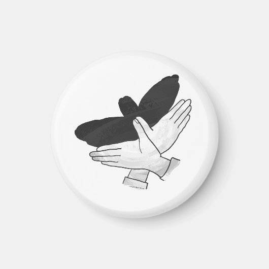 Silhouette Eagle Magnet (Vorne)