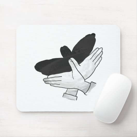 Silhouette Eagle Mousepad (Mit Mouse)