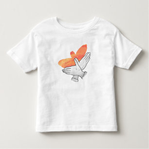 Silhouette Eagle Orange Kleinkind T-shirt