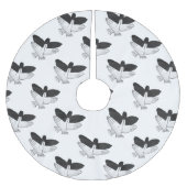 Silhouette Eagle Polyester Weihnachtsbaumdecke (Vorderseite)