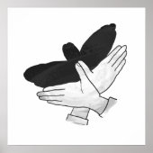 Silhouette Eagle Poster (Vorne)