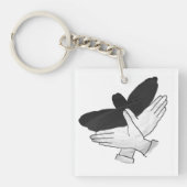 Silhouette Eagle Schlüsselanhänger (Vorderseite)