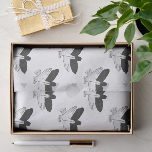 Silhouette Eagle Seidenpapier (Geschenk)