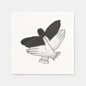 Silhouette Eagle Serviette (Vorderseite)