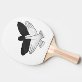 Silhouette Eagle Tischtennis Schläger (Seitenansicht)