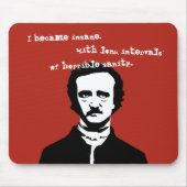 Silhouette Edgar Allan Poe Mousepad (Vorne)