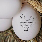 Silhouette Ei Mini Briefmarke Gummistempel