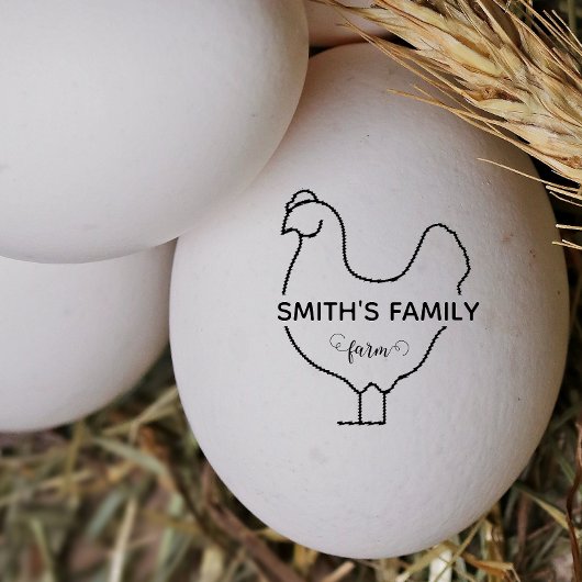 Silhouette Ei Mini Briefmarke Gummistempel