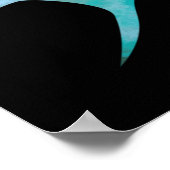 Silhouette einer afrikanischen Frau Poster (Ecke)