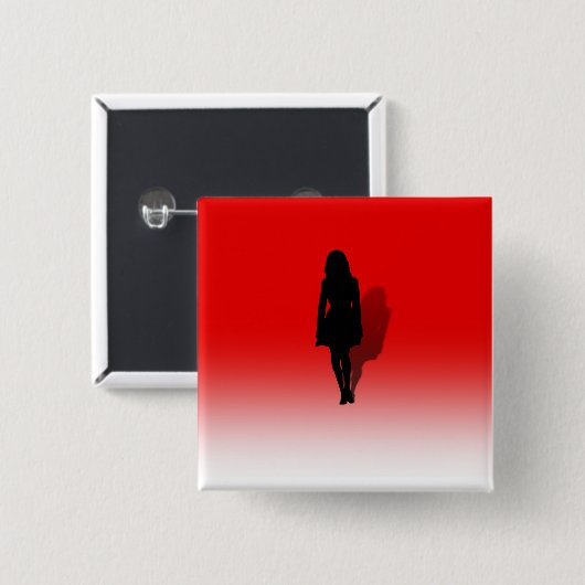 Silhouette einer Frau Button (Vorne & Hinten)