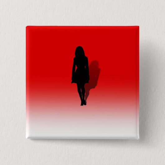 Silhouette einer Frau Button (Vorderseite)