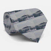 Silhouette einer Fregatte Krawatte (Gerollt)