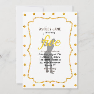 Silhouette einer Golfspielerin Einladung