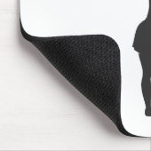 Silhouette einer Golfspielerin Mousepad (Ecke)