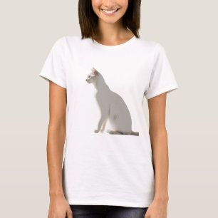 Silhouette einer Katze im minimalistischen Stil T-Shirt