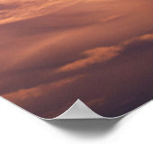 Silhouette einer Kirche bei Sonnenuntergang in Rom Poster (Ecke)