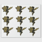 Silhouette einer Märchenverpackung Geschenkpapier (Flach)