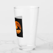Silhouette einer schwarzen Katze in einem Baum Glas (Links)