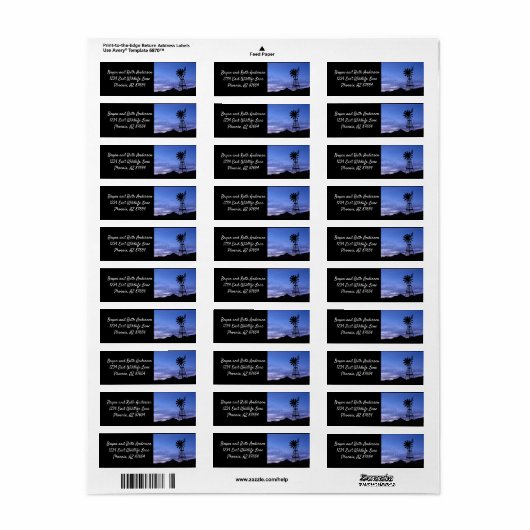 Silhouette einer Windmühle (Vorne)